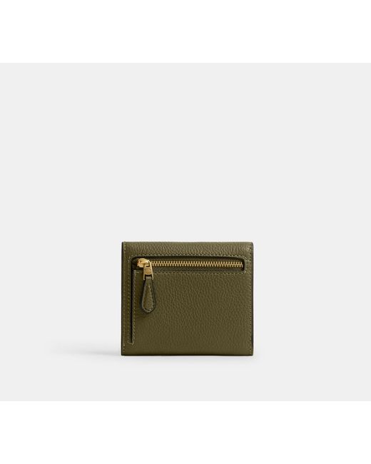 COACH Green Mila Small Flap Wallet