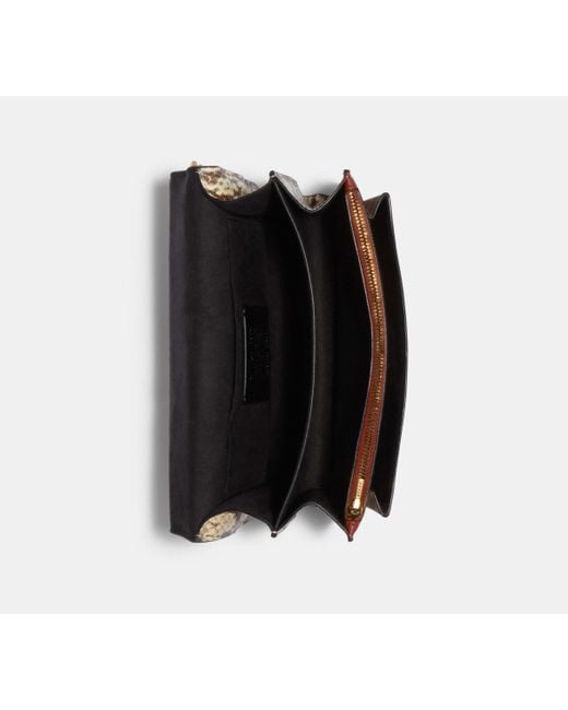COACH Black Klare Crossbody Bag With Rivets - Beige | Pvc
