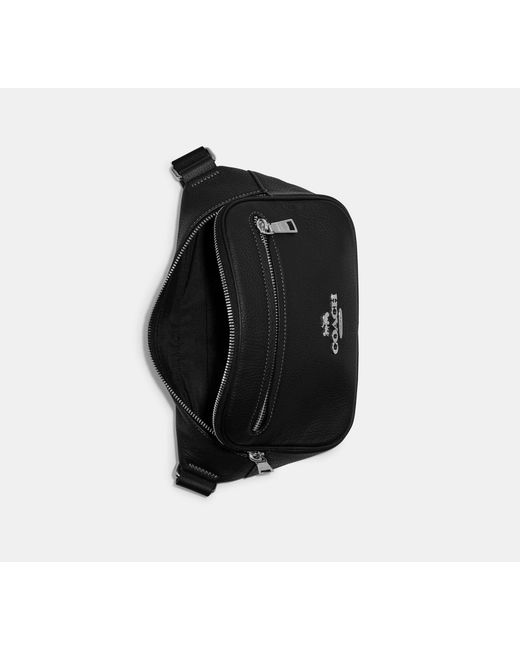 COACH Black Elias Belt Bag for men