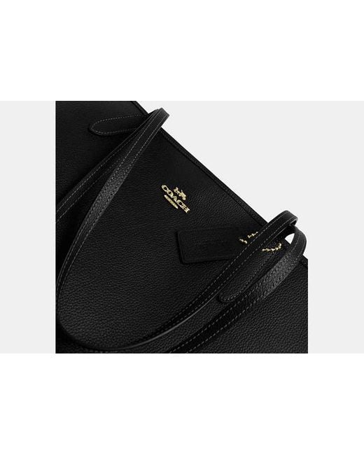 COACH Black City Tote Bag