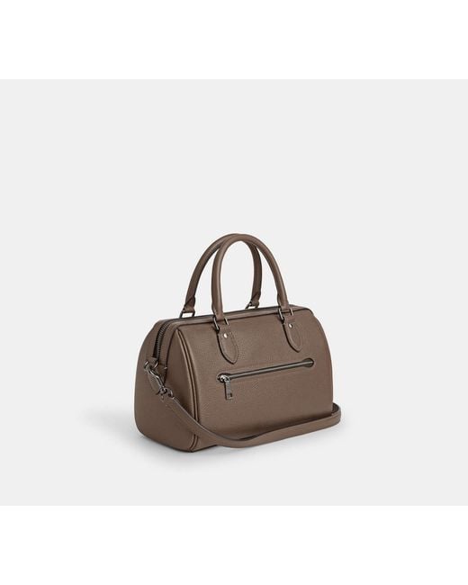 COACH Black Rowan Satchel Bag