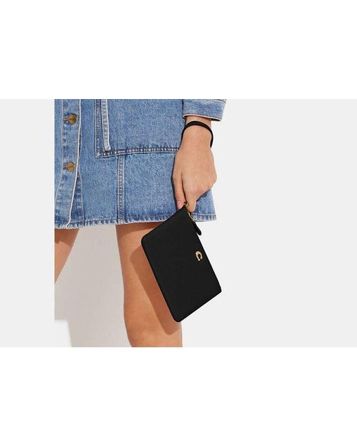 COACH Black Women's Small Wristlet