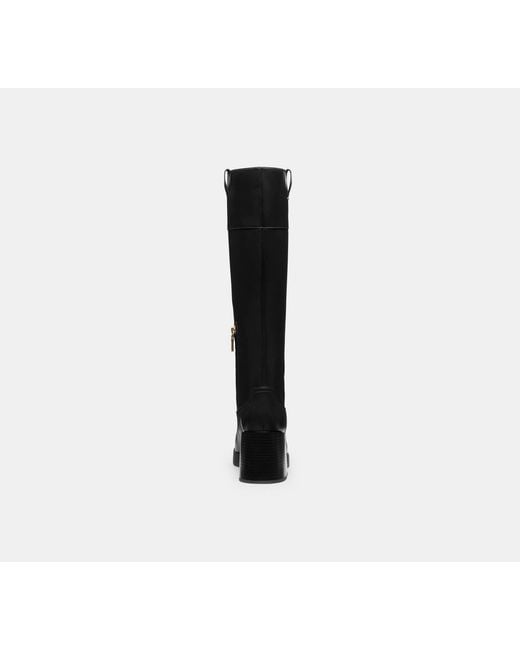 COACH Black Block Heel Tall Boot
