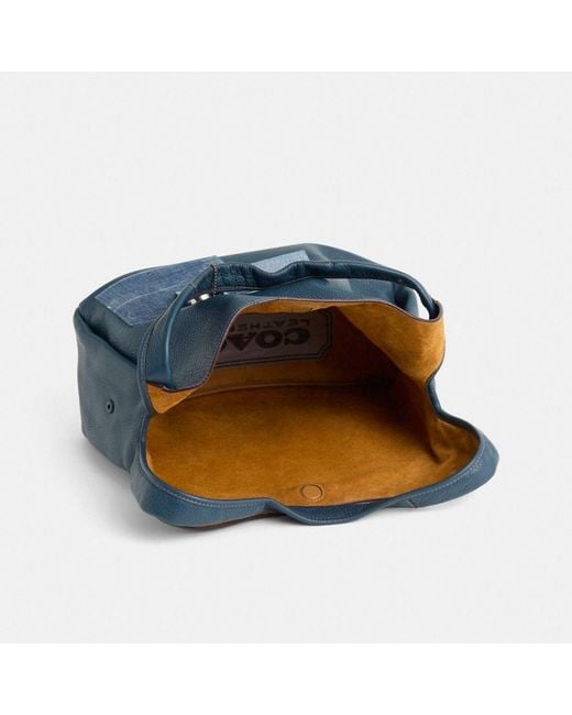 COACH Blue Upcrafted Bandit Hobo 39