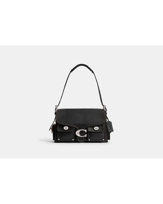 COACH Black Cargo Turnlock Soft Tabby