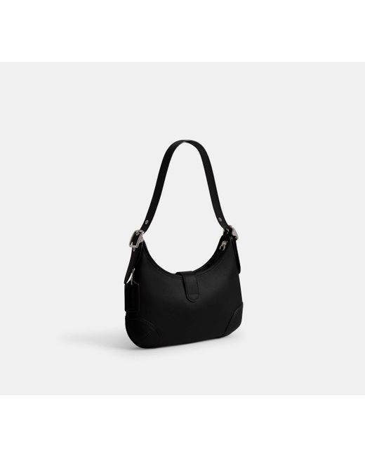COACH Black Hamptons Hobo Bag