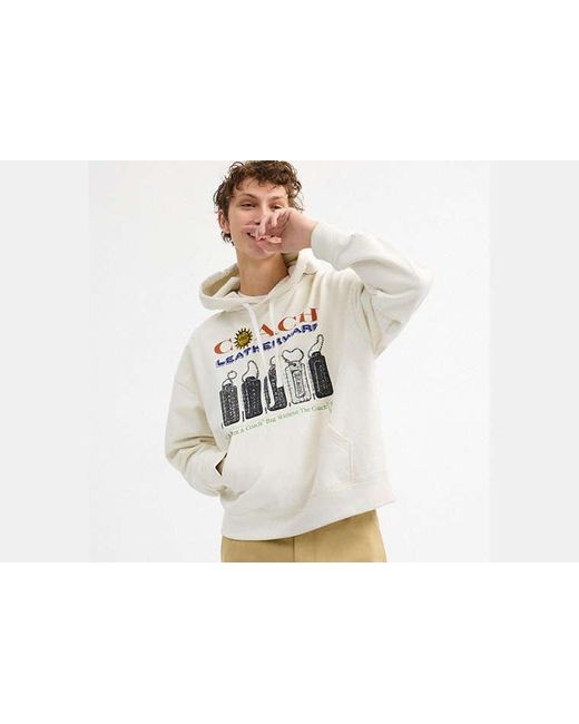 COACH Black Relaxed Collage Hoodie