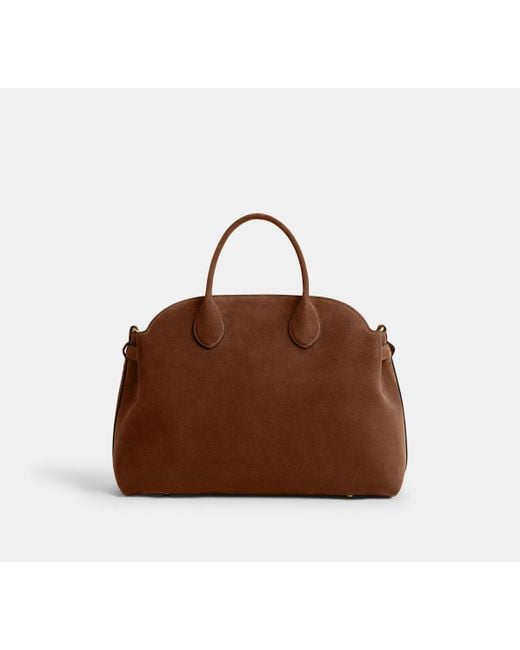 COACH Brown Soft Empire Carryall Bag 40