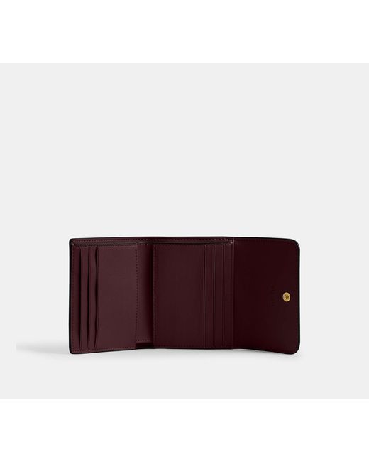 COACH Black Mila Small Flap Wallet