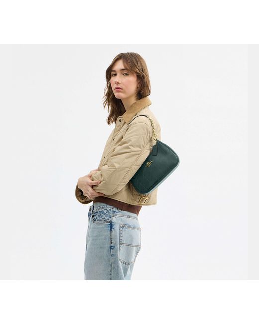 COACH Black Teri Shoulder Bag With Quilting