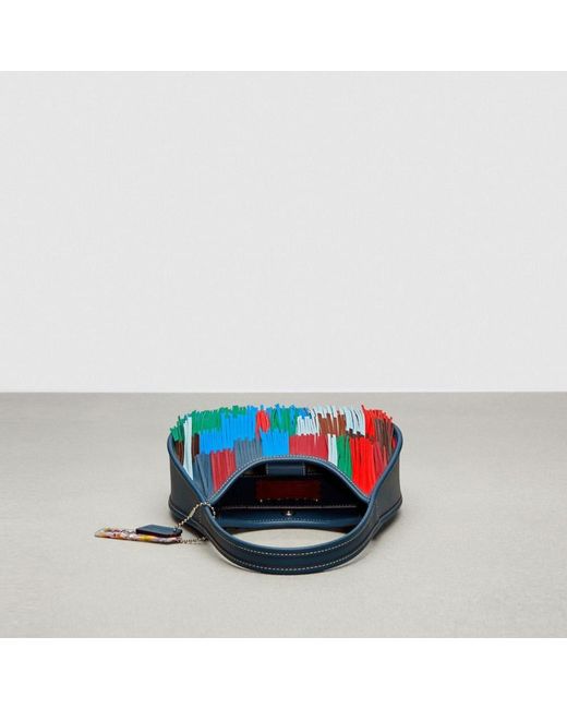 COACH Ergo Bag In Fringe Upcrafted Leather in Blue Lyst