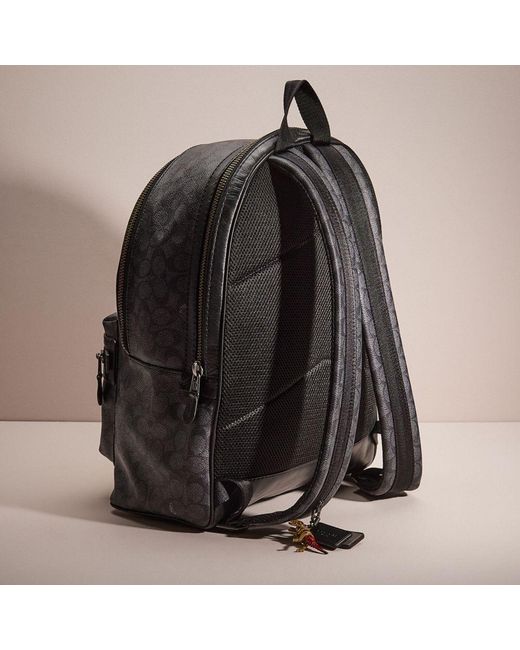 COACH Gray Upcrafted Academy Backpack In Signature Canvas for men