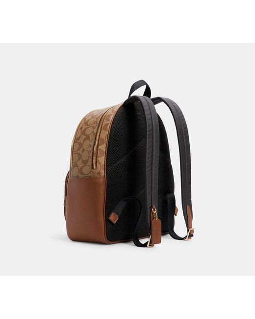 COACH Brown Court Backpack
