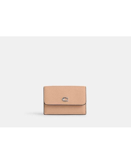COACH Essential Mini Trifold Wallet in Schwarz Lyst DE