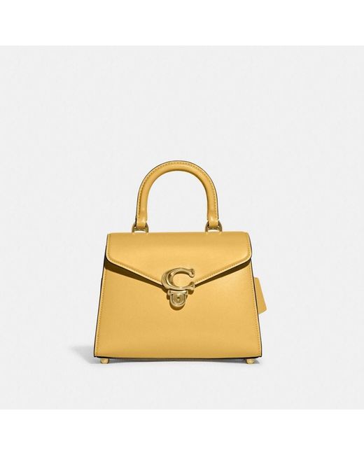 COACH Sammy Top Handle in Metallic Lyst