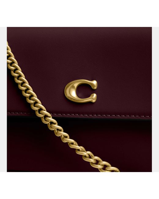 COACH Black Brook Flap Chain Bag