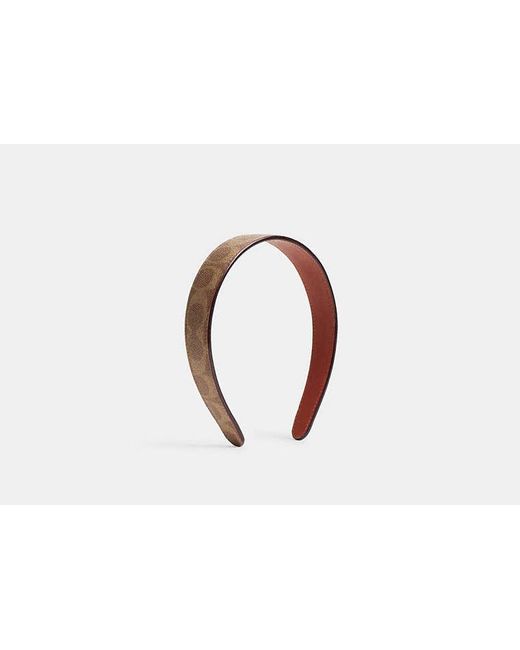 COACH Black Signature Headband