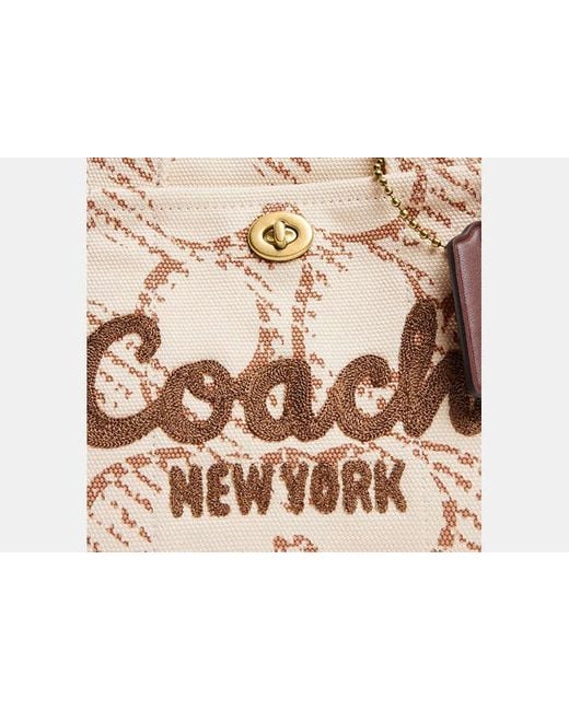 COACH Black Cargo Tote Bag 26 With Signature Canvas