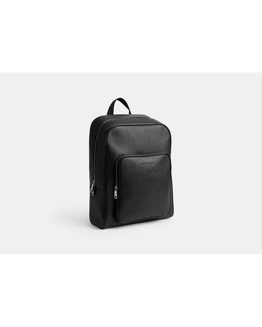 COACH Black Aiden Backpack for men