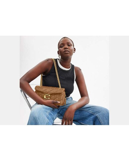 COACH Black Tabby Shoulder Bag 26 With Pillow Quilting