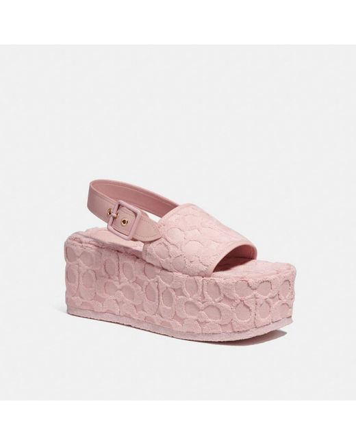 coach terry cloth sandals