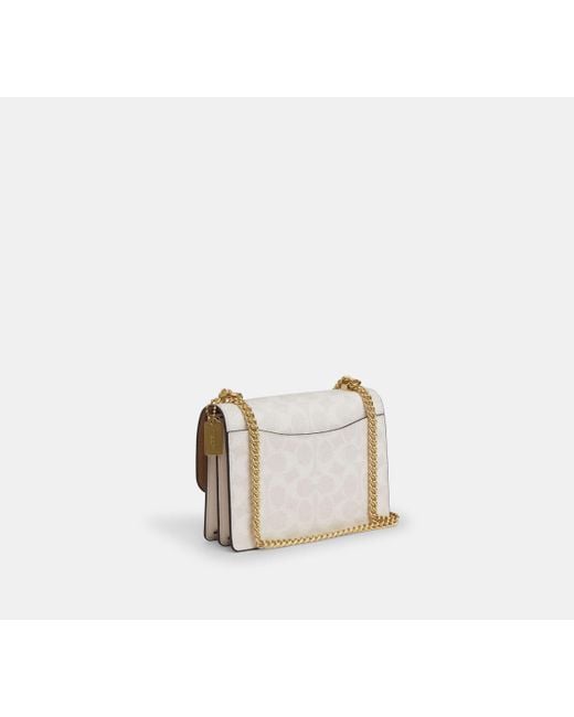 COACH Black Mini Klare Crossbody Bag In Signature Canvas