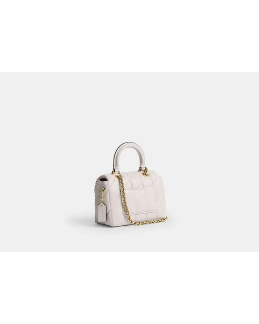 COACH Black Tabby Top Handle Bag With Quilting