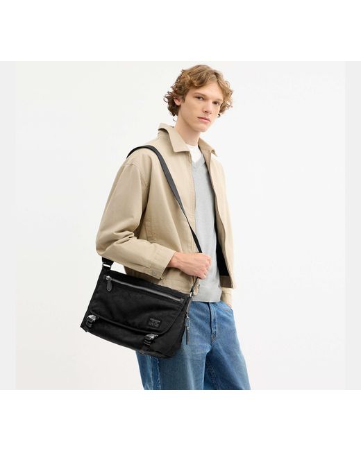 COACH Black Lane Messenger for men