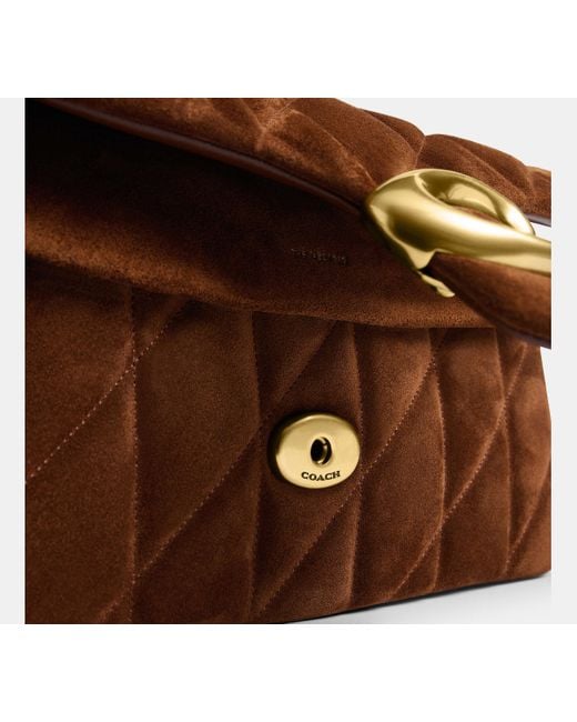 COACH Brown Tabby Schultertasche 26 Mit Steppung