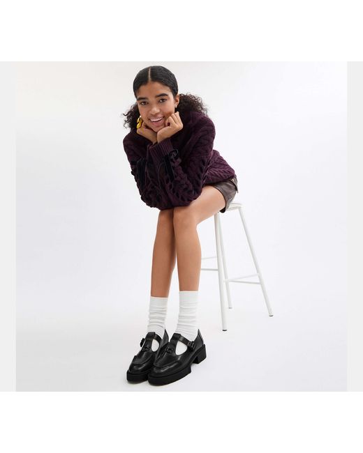 COACH Black Mary Jane Shoes