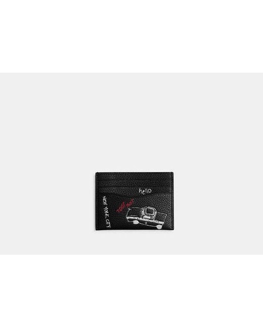 COACH Kartenetui Mit Skizzen-Print in Black für Herren