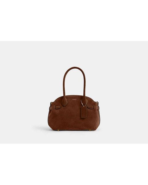 COACH Brown Soft Empire Carryall Bag 21