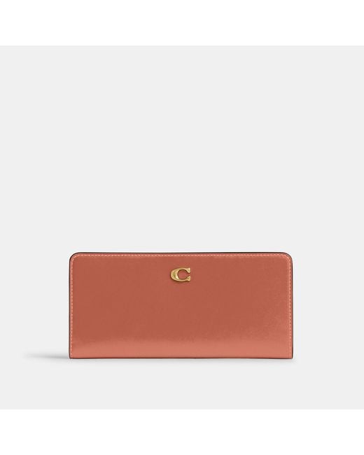 COACH Red Essential Slim Wallet