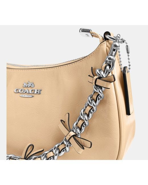 COACH Black Teri Shoulder Bag With Bows