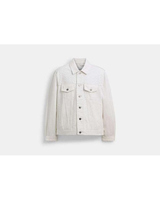 COACH Black Trucker Jacket for men