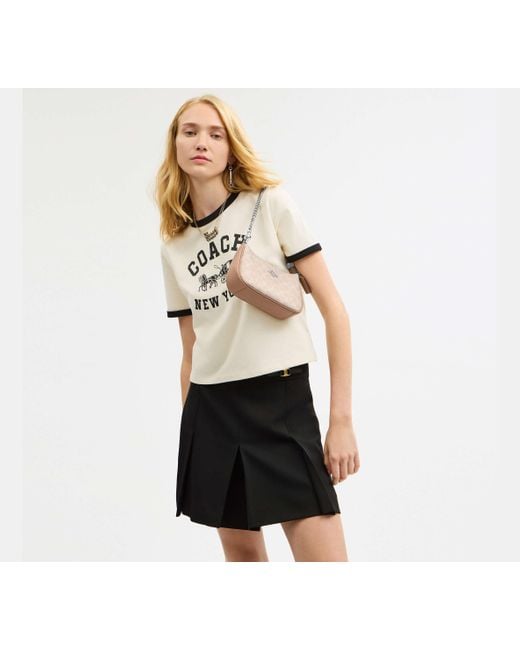 COACH Black Teri Mini-Umhängetasche Aus Signature-Canvas