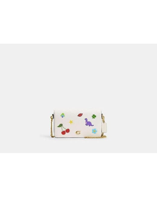 COACH Black Mila Crossbody Bag With Sticker Print