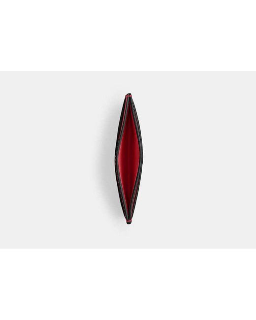 COACH Red Essential Card Case