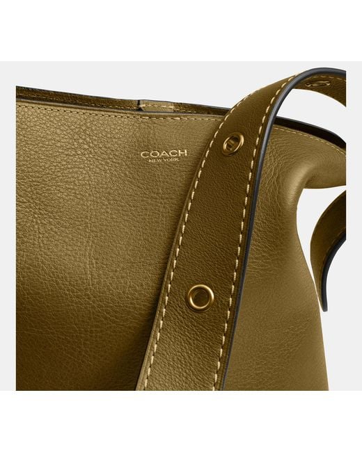 COACH Black Bleecker Bucket Bag 21