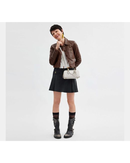 COACH Black Bowery Satchel 22