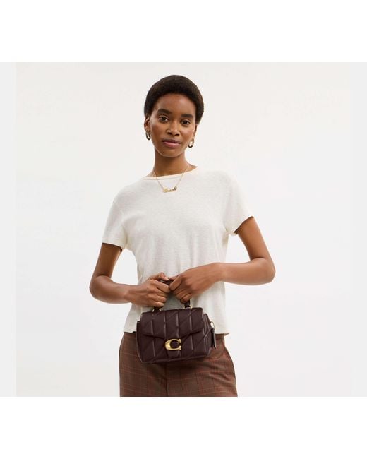 COACH Black Tabby Top Handle Bag