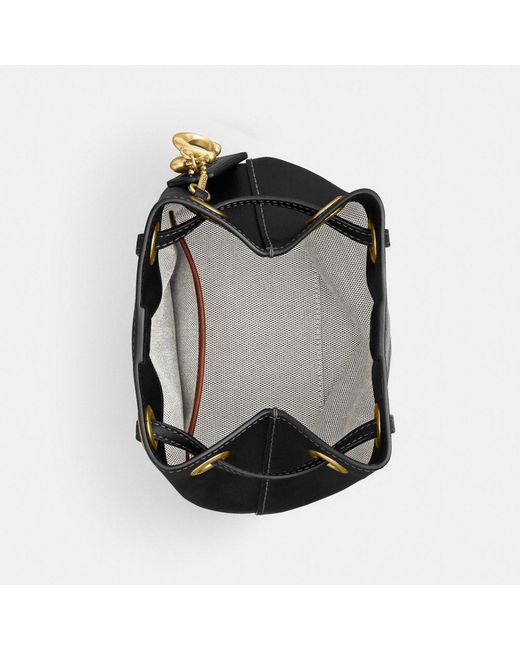 COACH Black Jade Drawstring Bag