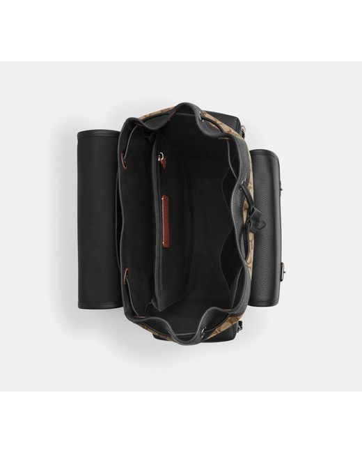 COACH Black Sprint Backpack for men