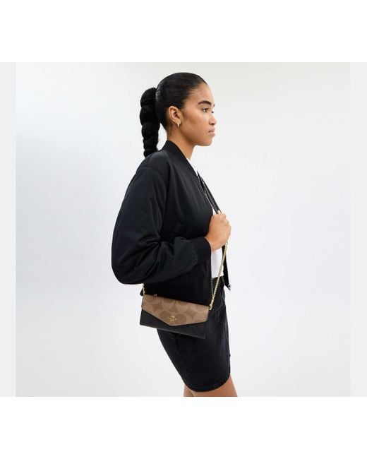 Portafoglio Klare di COACH in Black
