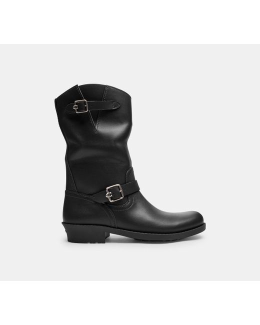 COACH Black Dawn Moto Bootie