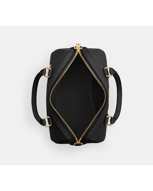 COACH Black Rowan Satchel Bag