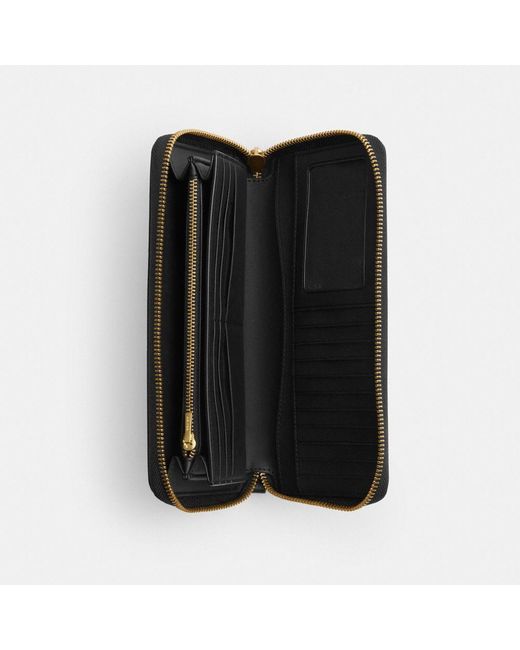 COACH Black Essential Continental Wallet