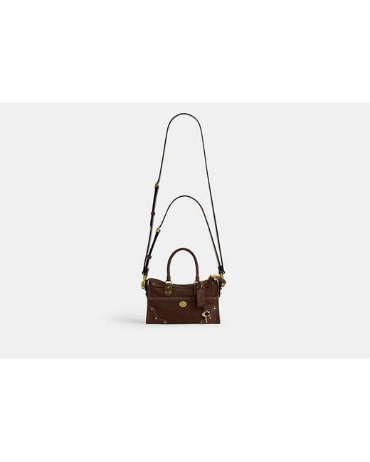 COACH Black Rhyder Satchel Bag 24