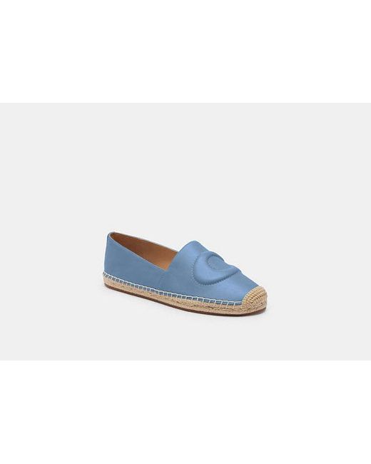 COACH Blue Cruz Espadrille