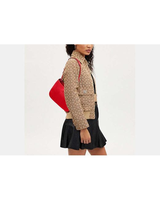 COACH Red Penelope Shoulder Bag